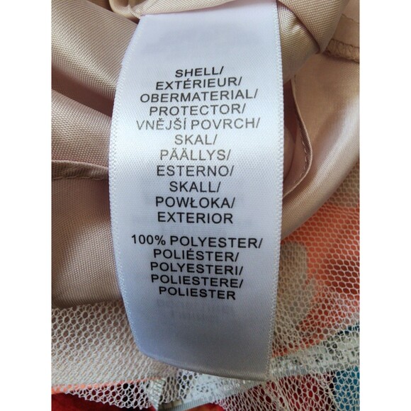 Adrianna Papell Coral Floral Jacquard Midi One Shoulder Size 6 NWT MSRP $229 - Picture 14 of 16